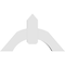 Ekena Millwork Archdale Architectural Grade PVC Gable Bracket, 36"W x 21"H x 6"D x 6"F, 14/12 Pitch GBP036X21X0606ARC00 - alternate 4